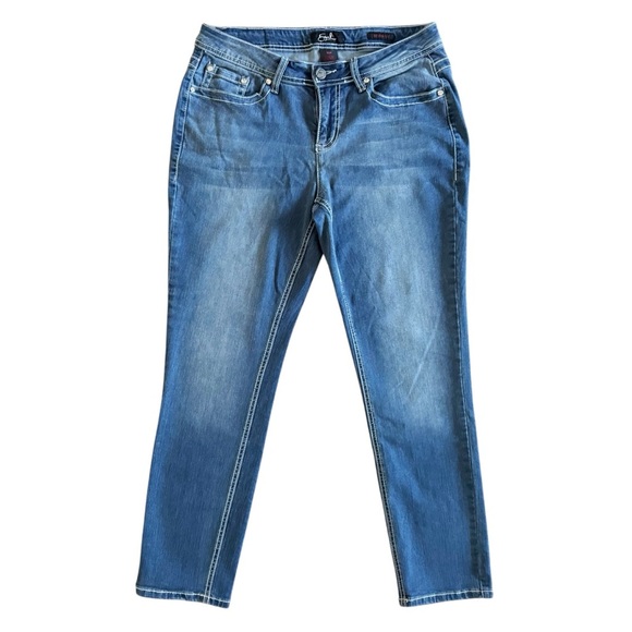 Earl Jean women’s jeans skinny mid rise 10P size 10 embellished pockets S554 - Picture 1 of 9
